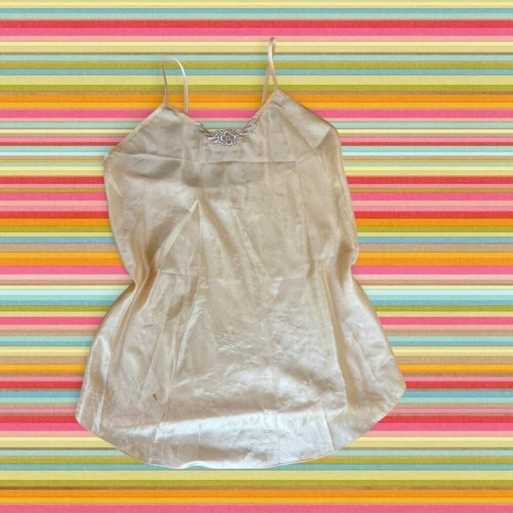 American-vintage Women's Cream and White Dress